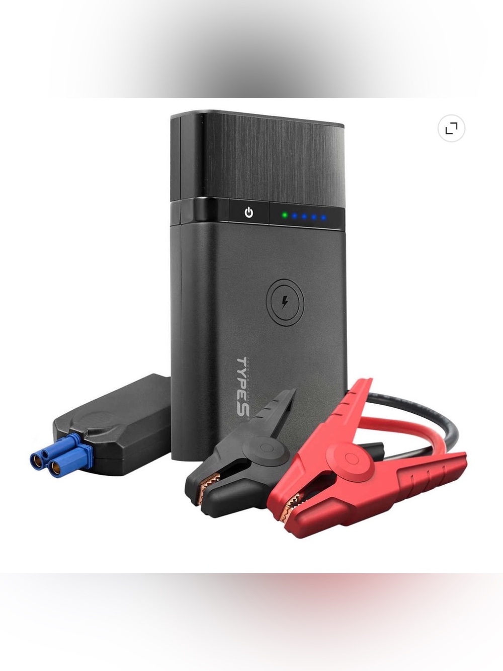 Type S 8000mAh Lithium Jump Starter Portable Power Bank Wireless Charging Kit